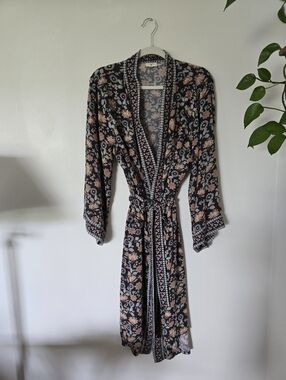 World Market S/M bohemian Womens Belted Robe
